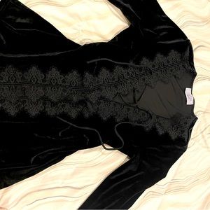 Witchy black suede shirt (: